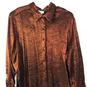 "Avenue" Copper and Black Women's Shirt 26/28